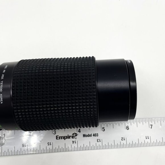Vtg Sears Multi-Coated Auto Zoom F=80-200mm 1:4.0 Macro Black Camera Lens-Korea - Picture 6 of 6